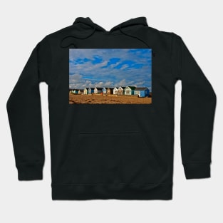 Beach Huts Hengistbury Head Dorset England UK Hoodie